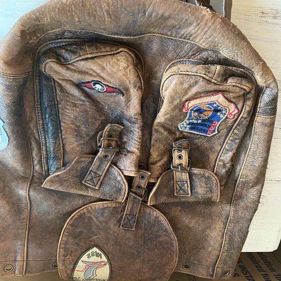 Avirex Other - 1986 Avirex Military Backpack Brown Leather